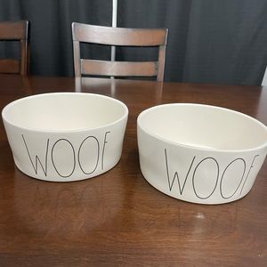 RAE DUNN woof dog bowls